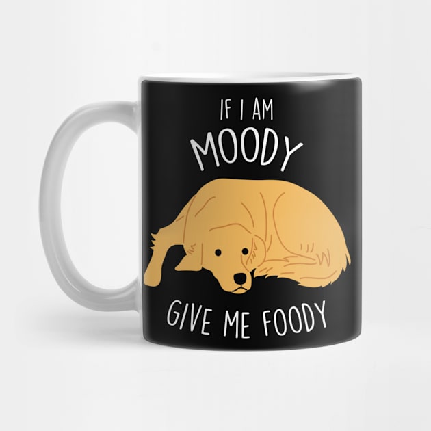 Golden Retriever Dog Moody Foody by Psitta